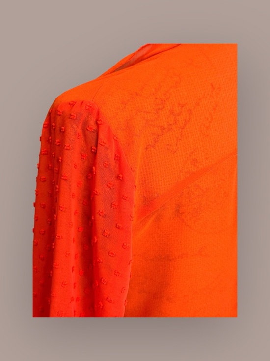 🌻 Bisou Bisou Ruffled V-Neck Tie Blouse - Picture 11 of 14